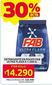 Fab - DETERGENTE EN POLVO ULTRA FLASH