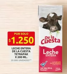 Cuesta - Leche Entera Tetrapak