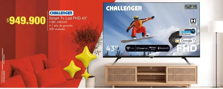 Challenger - Smart Tv Led FHD 43" 43KG90