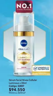 Nivea - Sérum facial Luminous anti-manchas