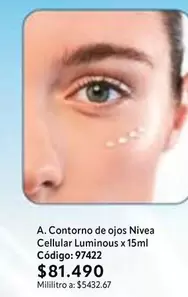 Nivea - Contorno de ojos Cellular Luminous x 15ml Código: 97422