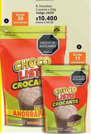 Chocolisto - Choco Listo Crocante x 250g