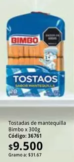 Bimbo - Tostadas de mantequilla