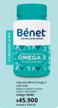 Bénet - Cápsulas Omega 3