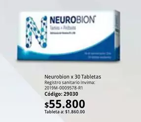 Neurobion x 30 Tabletas