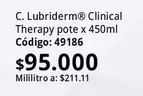 Lubriderm - Clinical Therapy pote