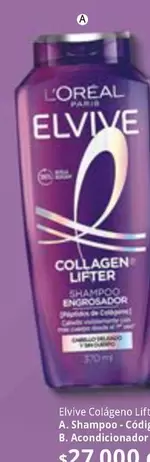 Elvive -  Colágeno Lifter A. Shampoo - Código A. Shampoo