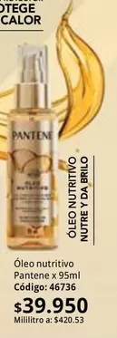 Pantene - Óleo nutritivo
