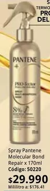 Pantene - Spray Molecular Bond Repair x 170ml Código: 50220