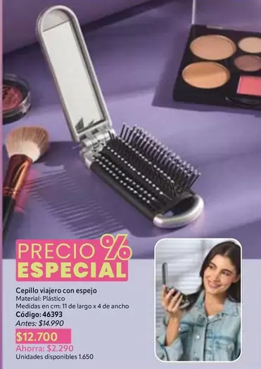 especial - Cepillo viajero con espejo