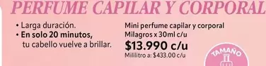 PERFUME CAPILAR Y CORPORAL