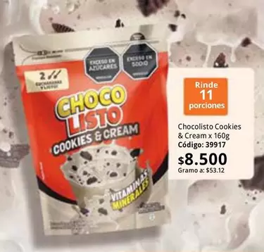 Listo - Choco Cookies & Cream