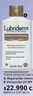 Lubriderm - Crema corporal Reparación Intensiva