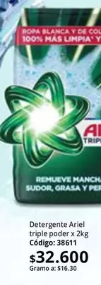 Ariel - Detergente triple poder