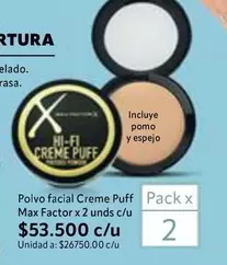 Max Factor - Polvo facial Creme Puff