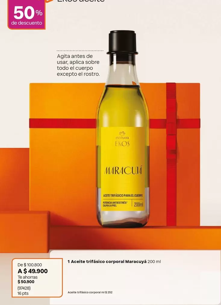 Natura - Aceite trifásico corporal
