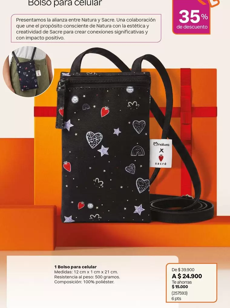 Natura - Bolso para celular
