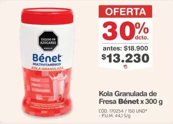Bénet - Kola Granulada Multivitamínico