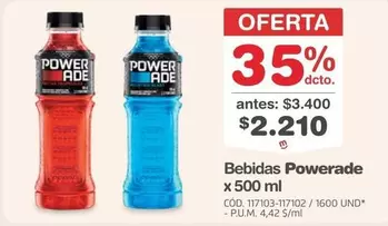 Powerade - Bebidas x 500 ml