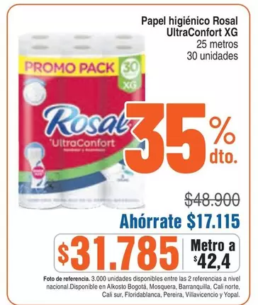 Rosal - Papel higiénico UltraConfort XG