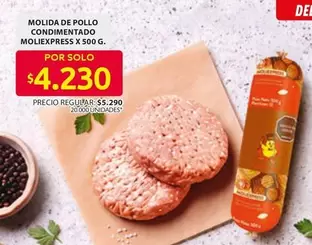 MOLIDA DE POLLO CONDIMENTADO