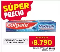 Colgate - CREMA DENTAL MAX FRESH