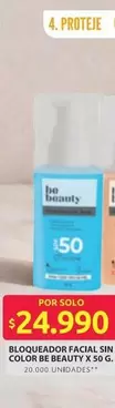 Be Beauty - BLOQUEADOR FACIAL SIN COLOR