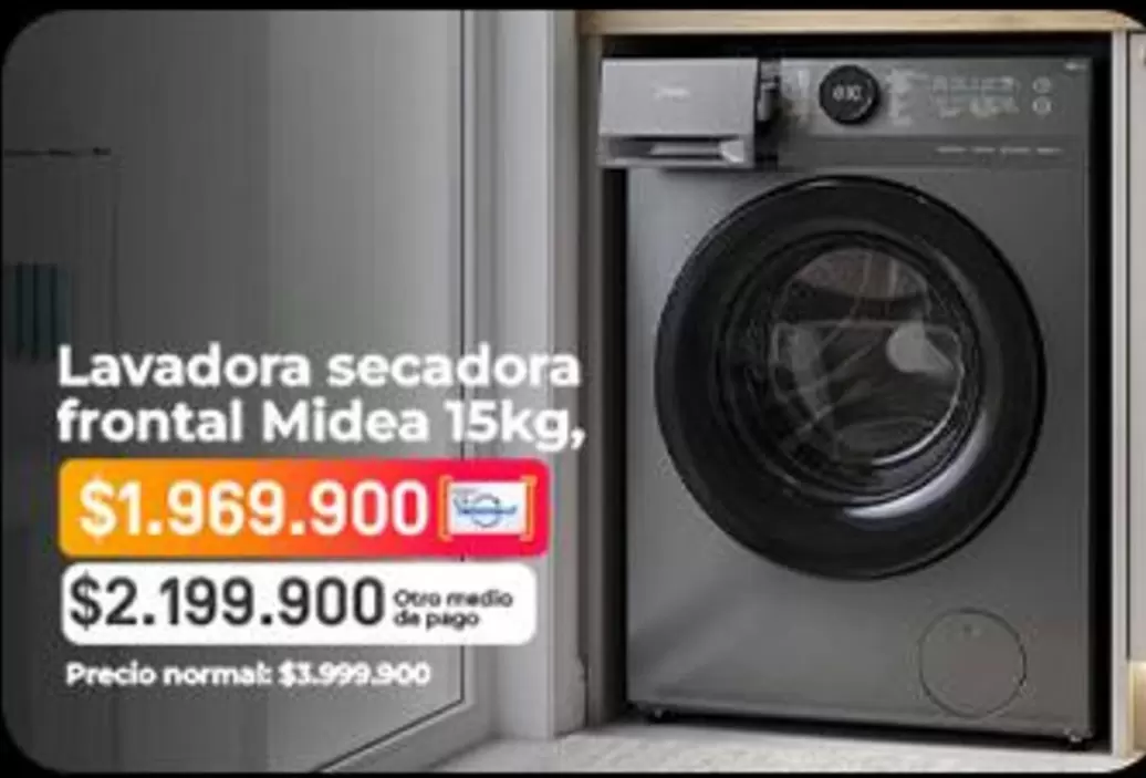 Pago - Lavadora secadora frontal 15kg