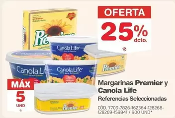 Canola Life - Margarinas Premier Y Referencias Seleccionadas