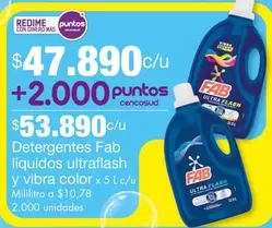 Fab - Detergentes Líquidos Ultraflash Y Vibra Color