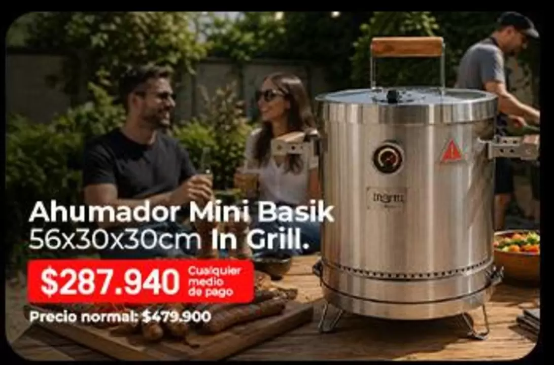 Ahumador Mini Basik 56x30x30cm In Grill