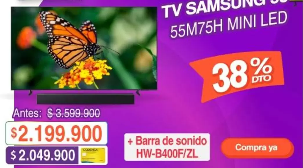 Samsung - TV SAMSUNG 55M75H MINI LED