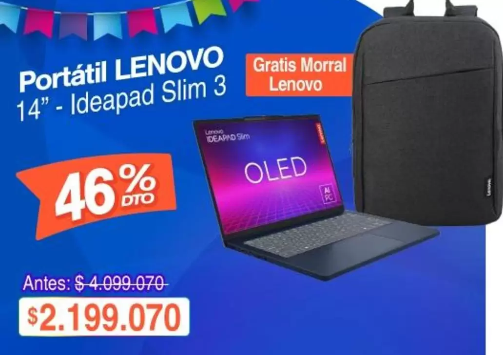 Lenovo - Portátil 14" - Ideapad Slim 3