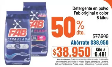 Fab - Detergente en polvo