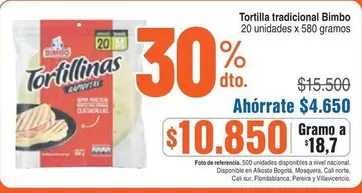 Bimbo - Tortillinas