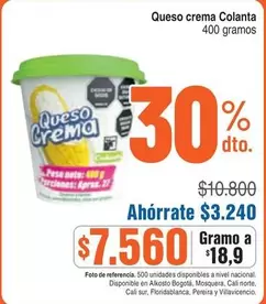 Colanta - Queso crema