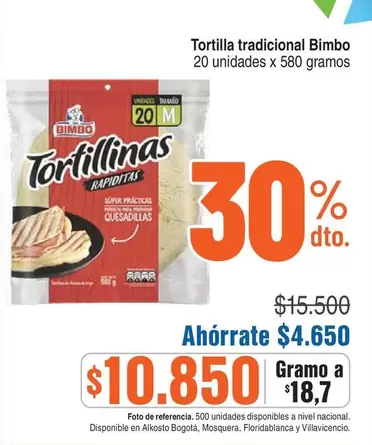 Bimbo - Tortillinas