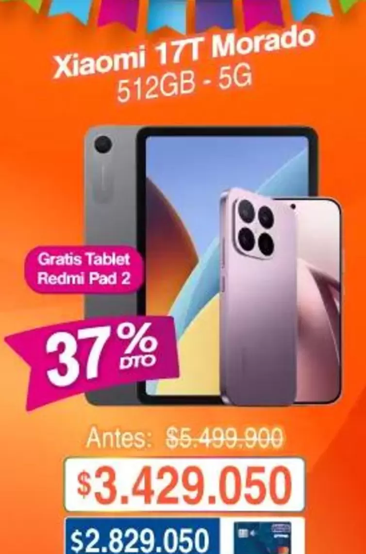Xiaomi -  17T Morado 512GB - 5G