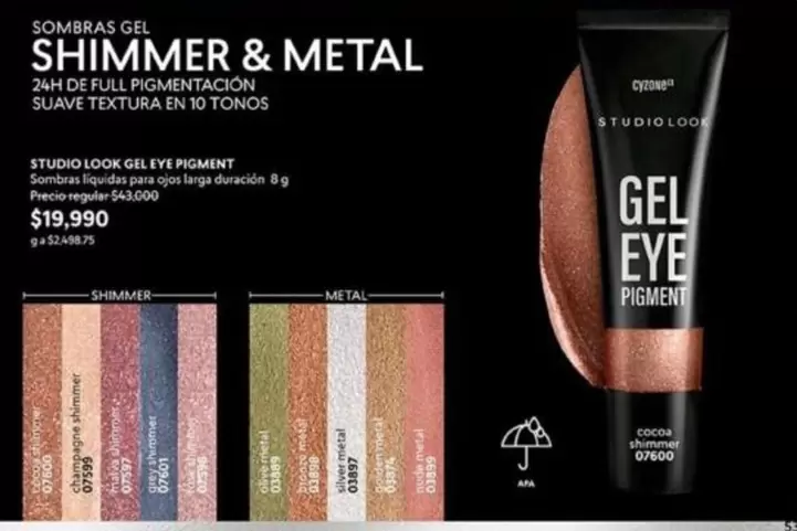 Suave - SOMBRES GEL SHIMMER & METAL