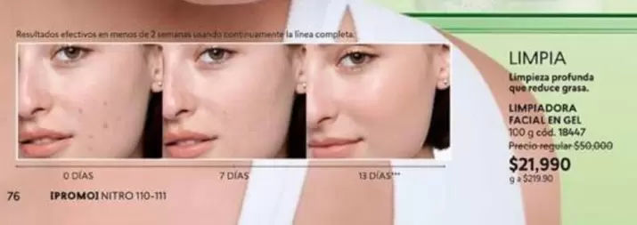 Nitro - LIMPIADORA FACIAL EN GEL 100 g c	extcode{d} 18447
