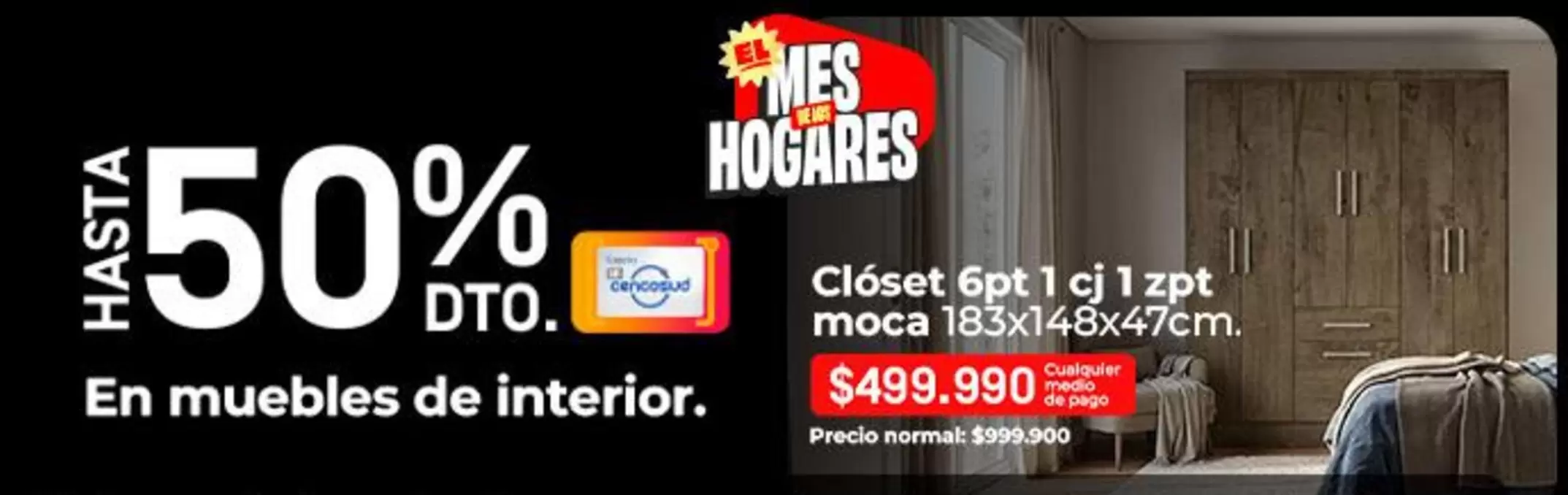 Pago - Clóset 6pt 1 cj 1 zpt moca 183x148x47cm