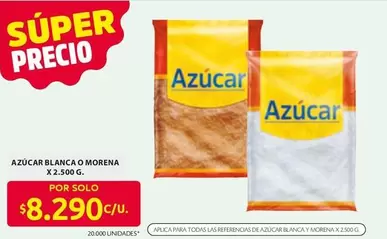 Azúcar Blanca o Morena
