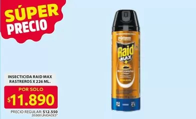 Raid - INSECTICIDA RAID MAX Rastreros