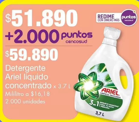 Ariel - Detergente l
uevo concentrado