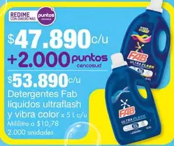 Fab - Detergentes liquidos ultraflash y vibra color