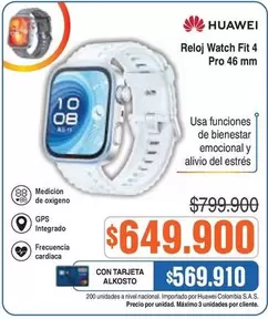 Huawei - Reloj Watch Fit 4 Pro
