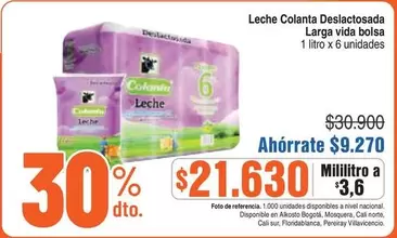 Colanta - Leche Deslactosada Larga vida