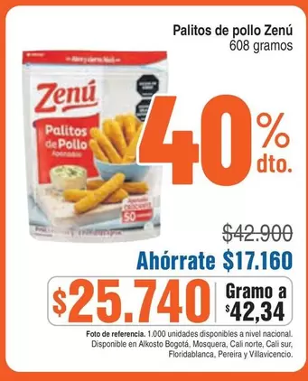 Zenú - Palitos de Pollo