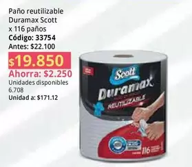 Duramax - Paño reutilizable x 116 paños