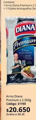 Diana - Arroz Premium x 2.500g C
uevo: 31190